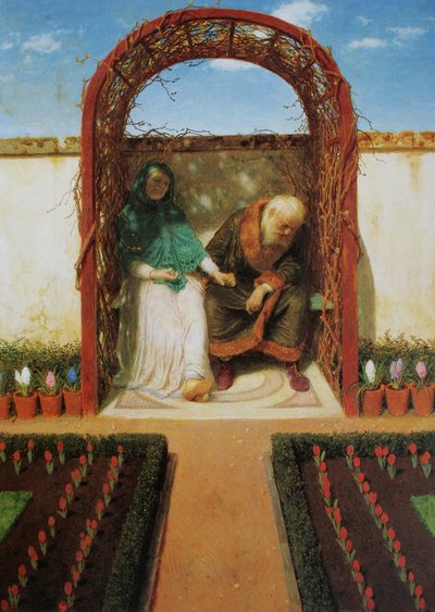 In the Garden Arbor by Arnold Böcklin